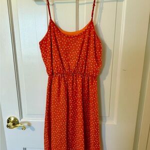 Everly Red Polka Dot Dress